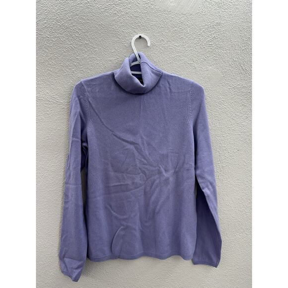 Sutton Studio Womens Sweater Size Large Wisteria Purple Turtleneck Cashmere NWTs - Picture 1 of 12